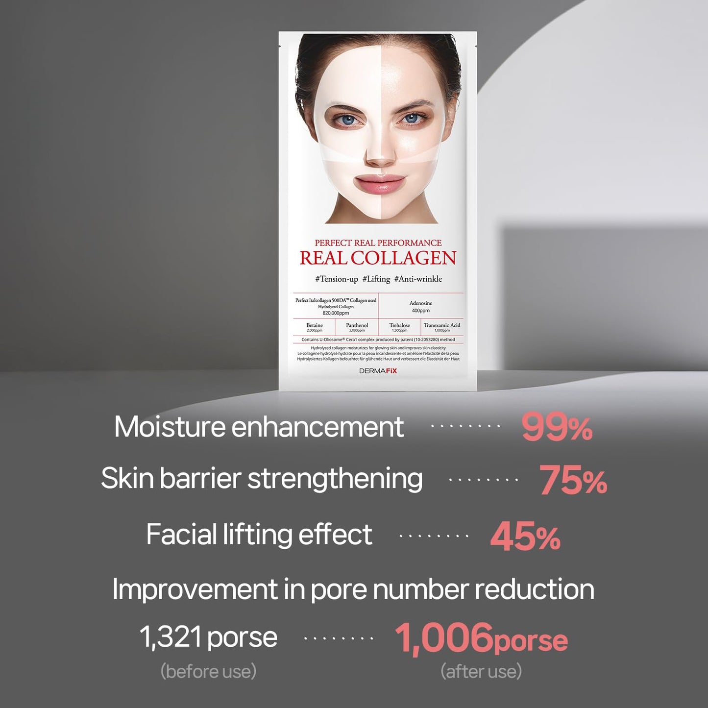 Dermafix Perfect Real Performnace Real Collagen Mask 23g