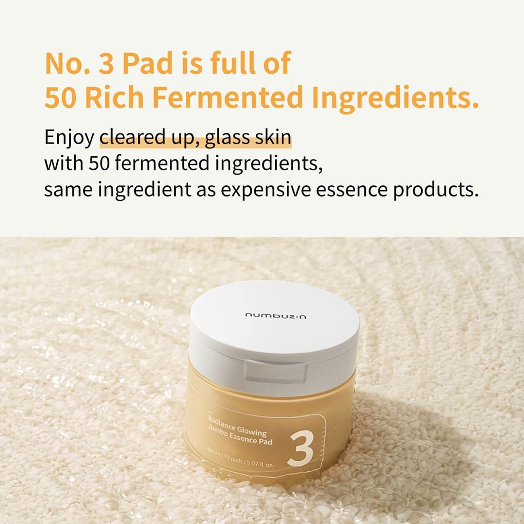 NUMBUZIN No.3 Radiance Glowing Jumbo Essence Pad