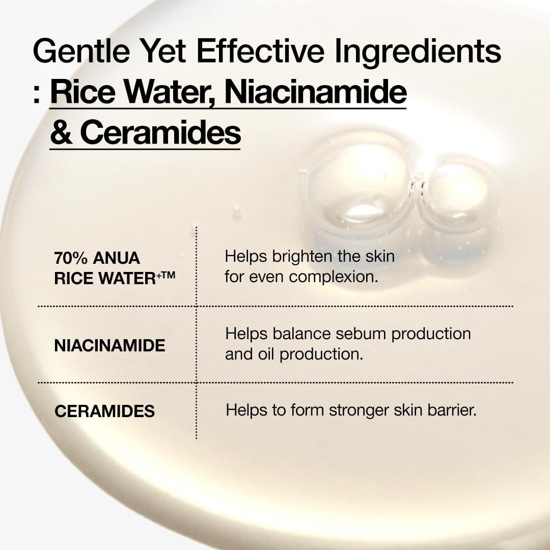 ANUA Rice 70 Ceramide Glow Milky Toner 250ml