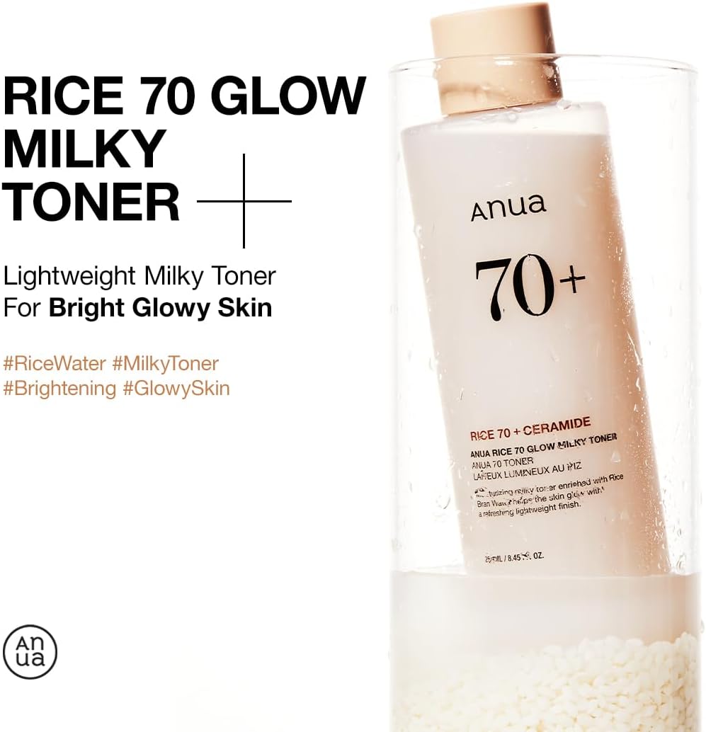 ANUA Rice 70 Ceramide Glow Milky Toner 250ml