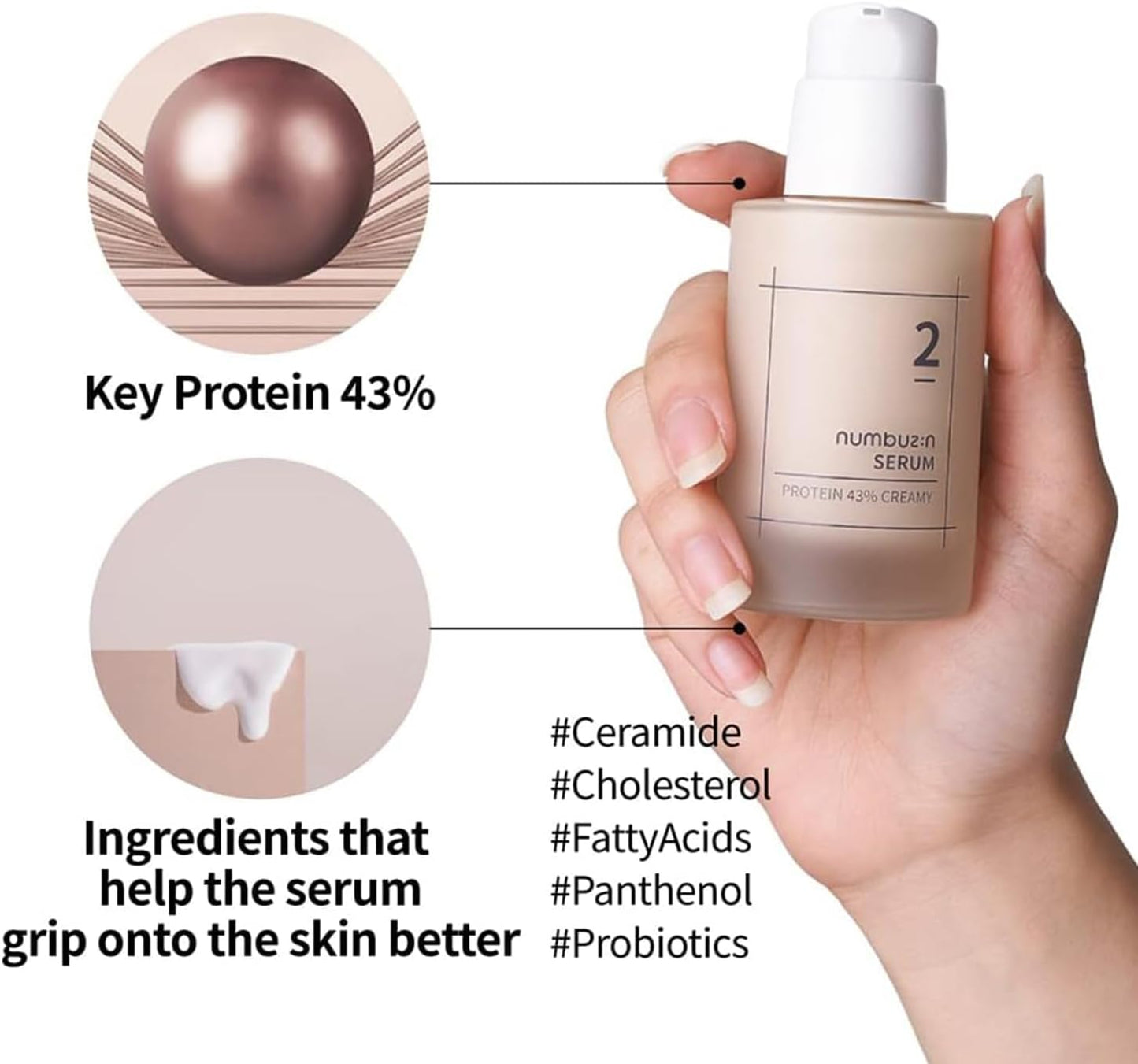 NUMBUZIN No.2 Protein 43% Creamy Serum