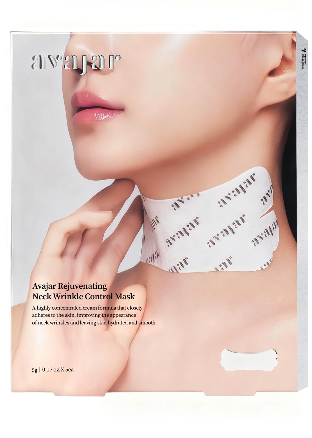 AVAJAR REJUVENATING NECK WRINKLE CONTROL MASK 6gx5ea