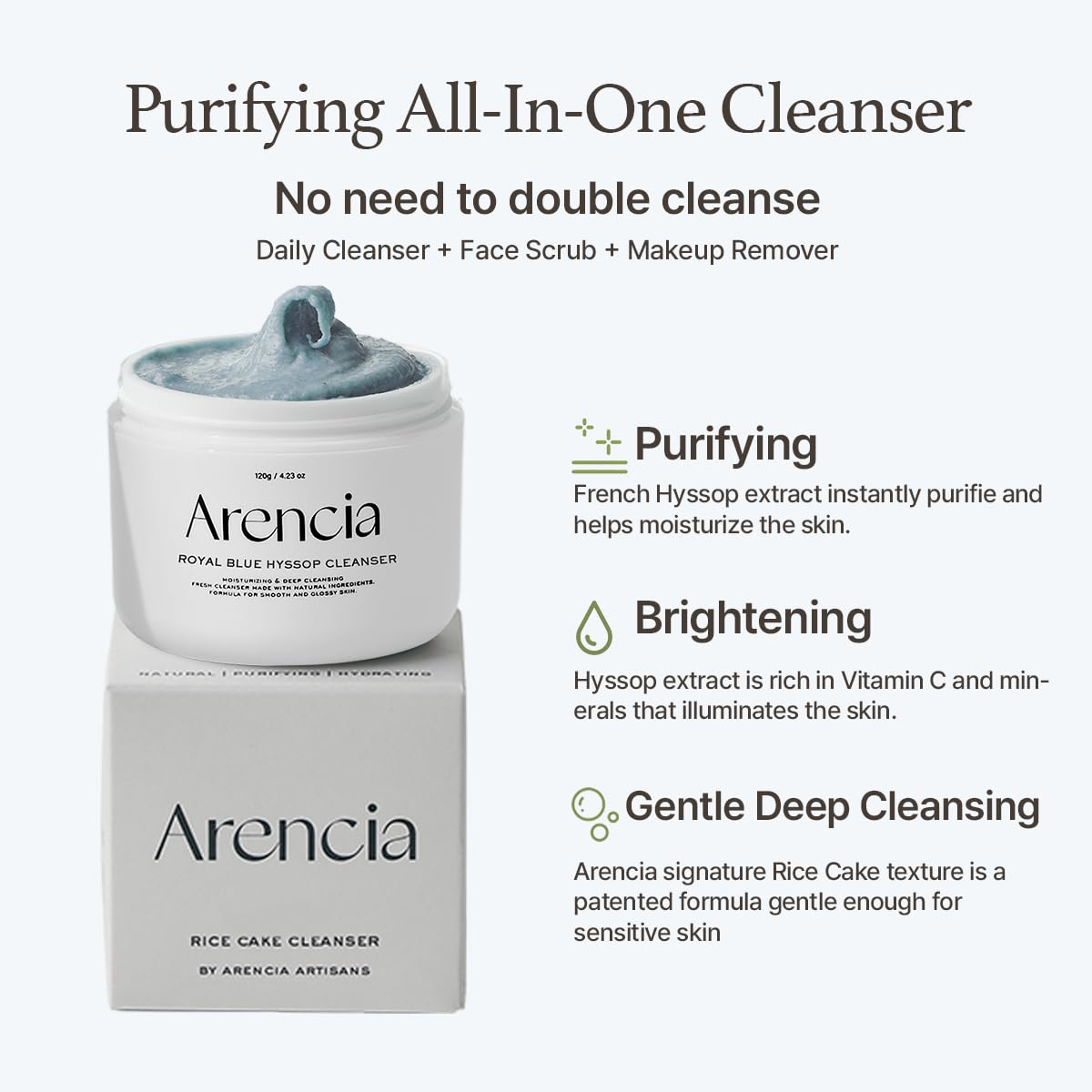 Arencia Fresh Rice Mochi Cleanser