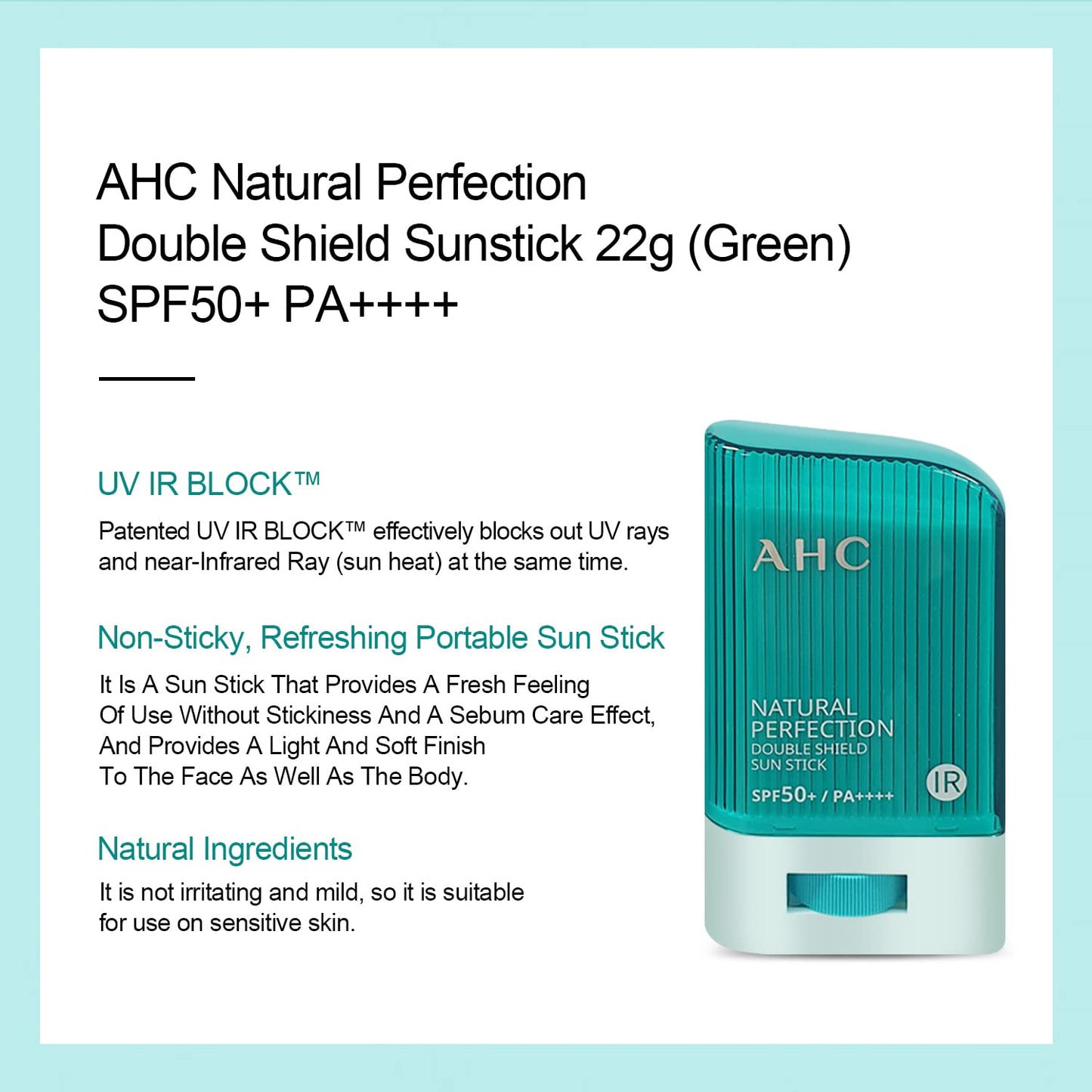 AHC Natural Perfection Double Shield Sun Stick 22g