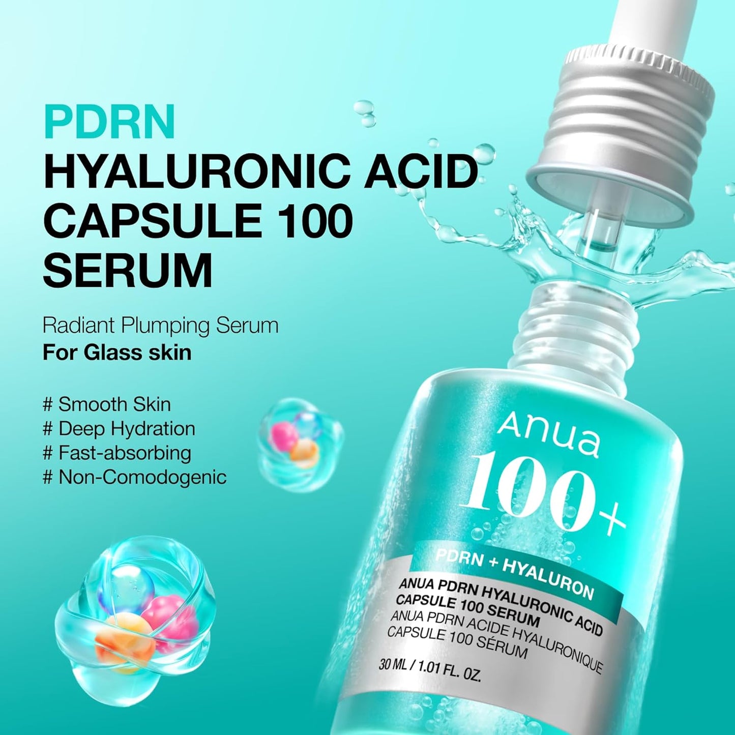 ANUA PDRN Hyaluronic Acid Capsule 100 Serum 30ml