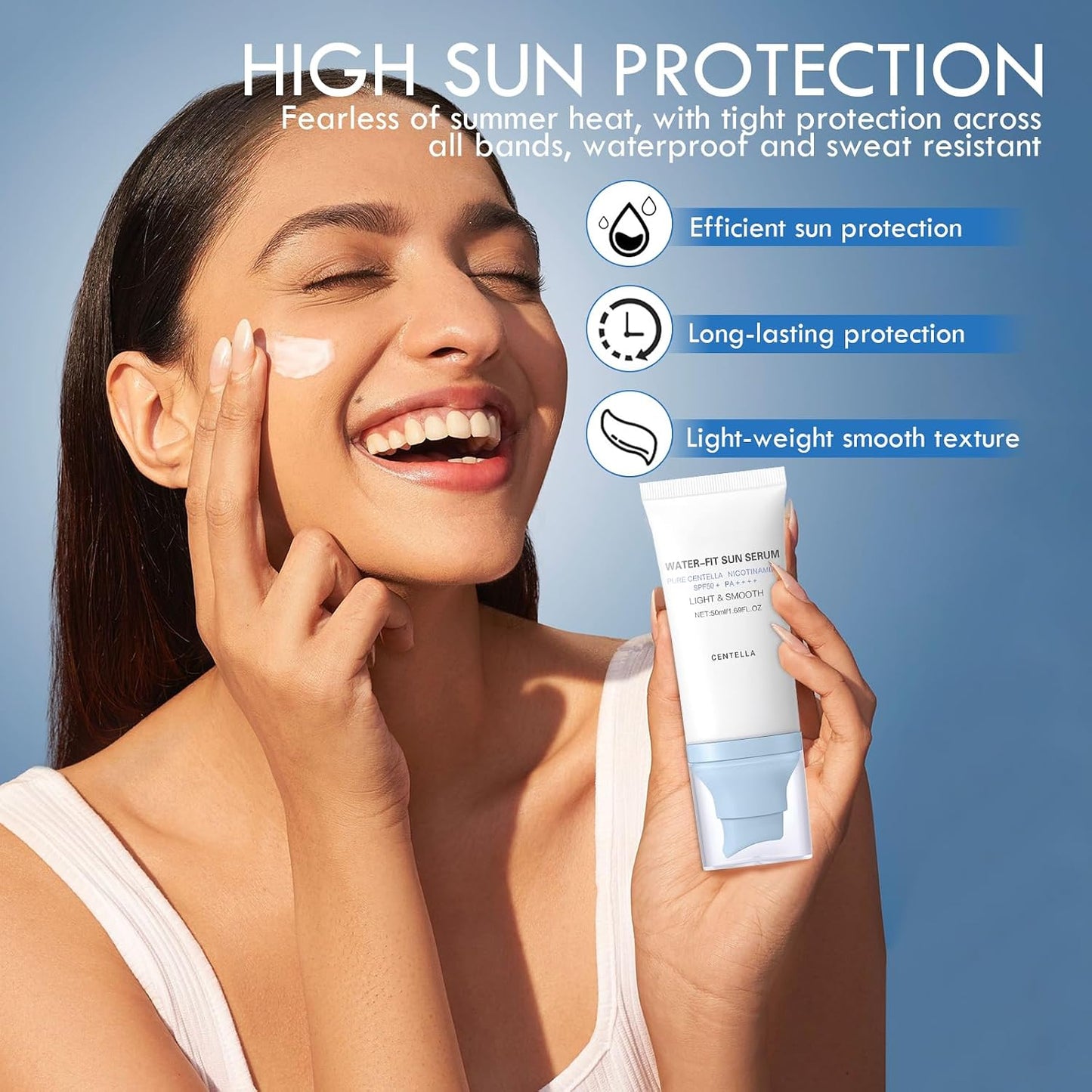 SKIN1004 Madagascar Centella Hyalu-Cica Water-Fit Sun Serum 50ml