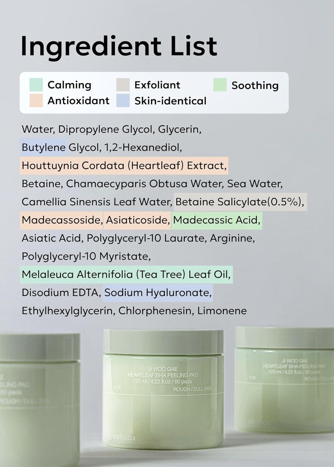 celimax Ji Woo Gae Heartleaf BHA Peeling Pad