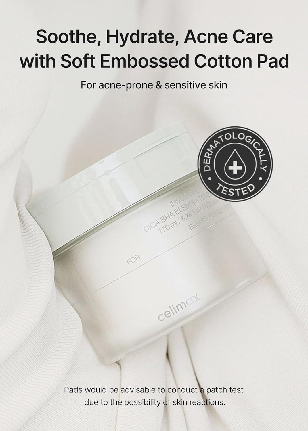 celimax Ji Woo Gae Cica BHA Blemish Toner Pad