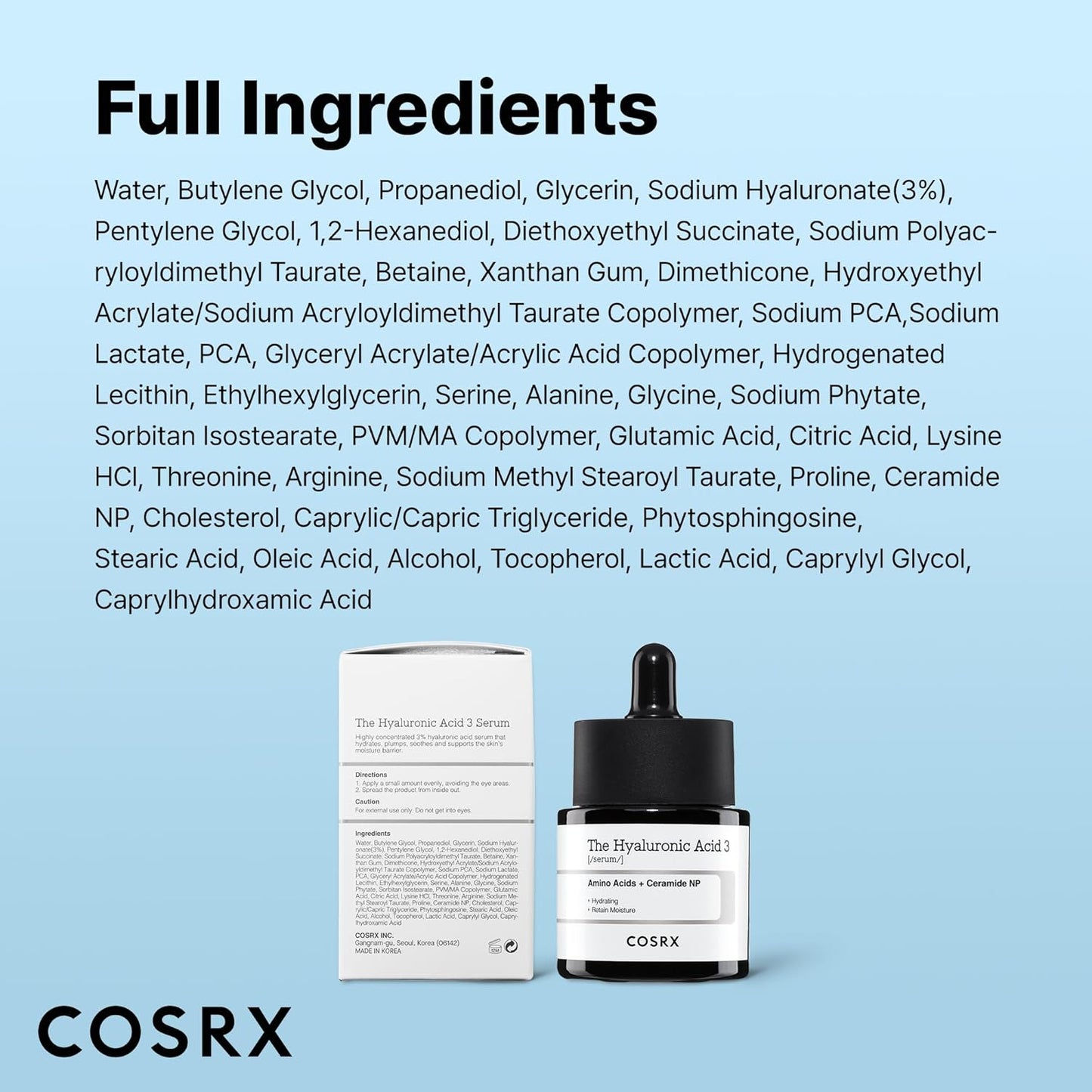COSRX The Hyaluronic Acid 3 Serum