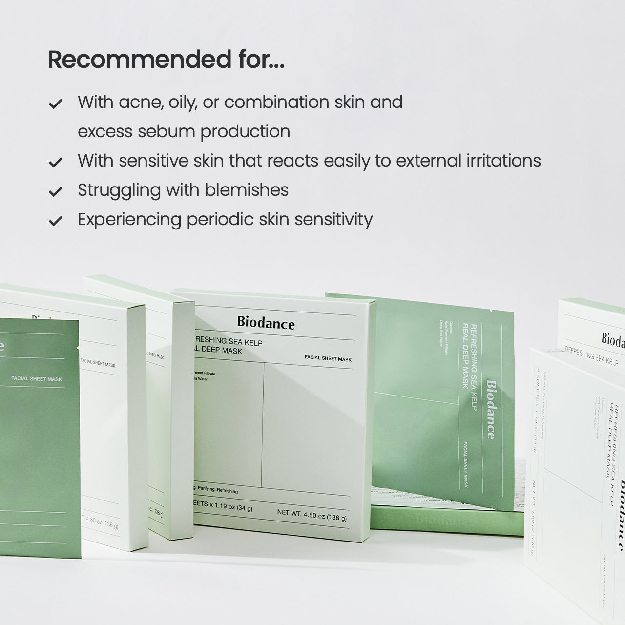 BIODANCE Refreshing Sea Kelp Real Deep Mask 4ea
