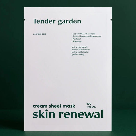 Tender garden Skin Renewal Cream Sheet Mask 30g