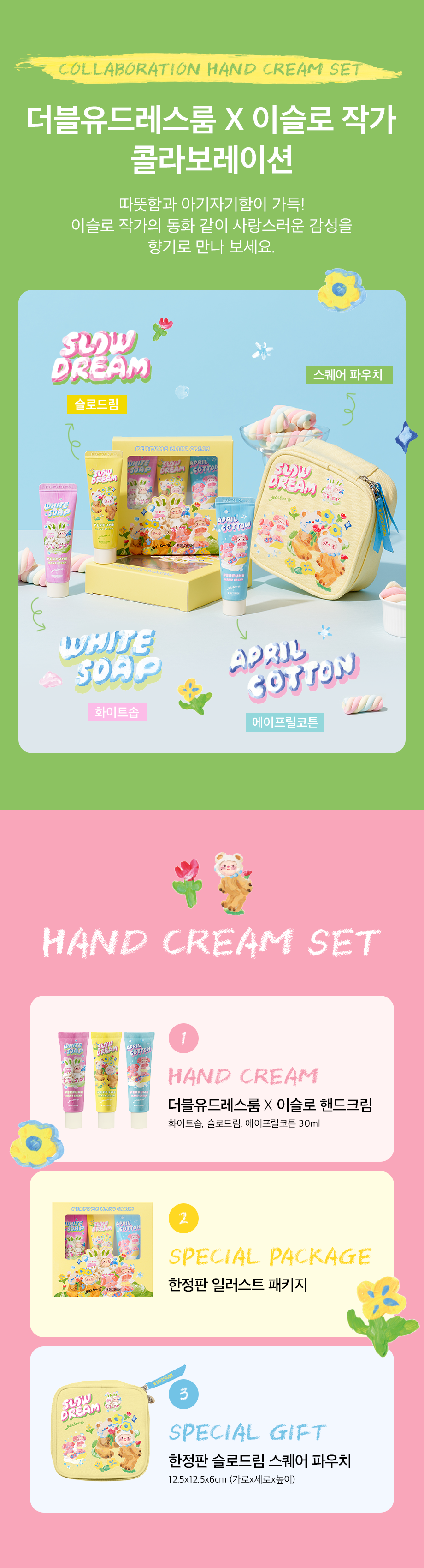 W.Dressroom Yislow Edition Perfume Hand Cream Set + Special Gift